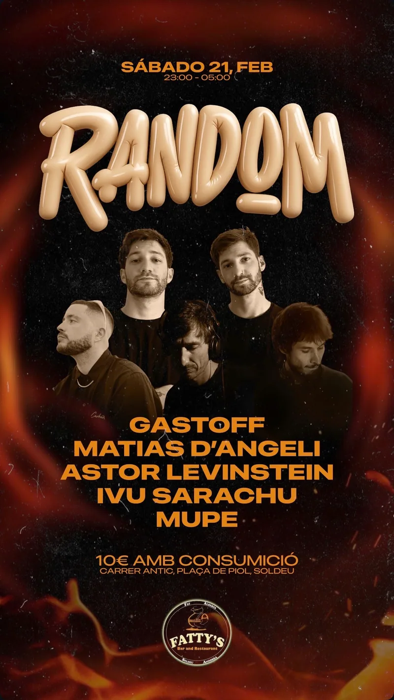 Flyer de RANDOM #55 · FATTY'S