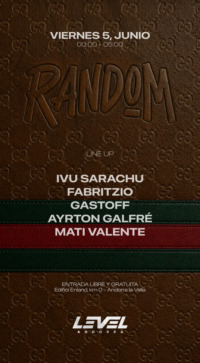 Flyer de RANDOM #62 · GUCCI