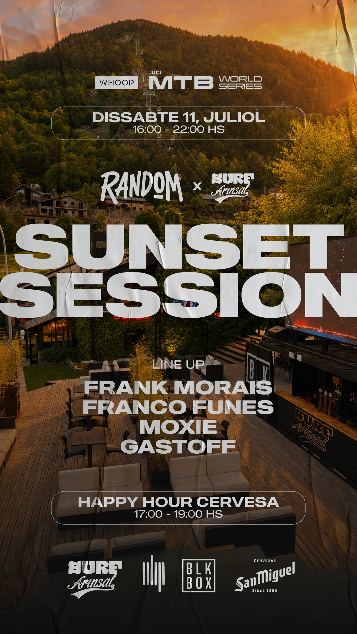 Flyer de RANDOM #66 · SUNSET