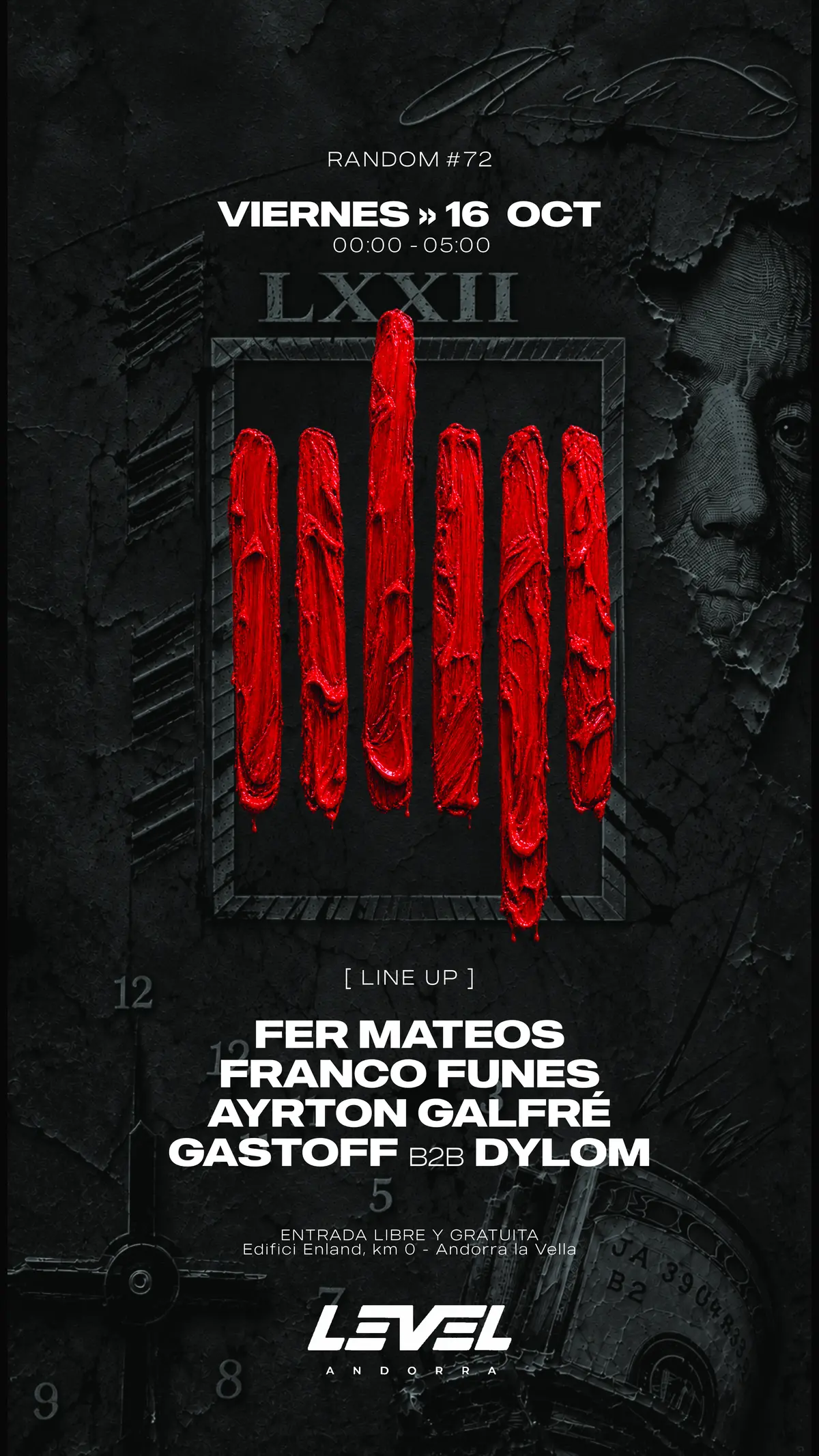 Flyer de RANDOM #72 · BLOOD