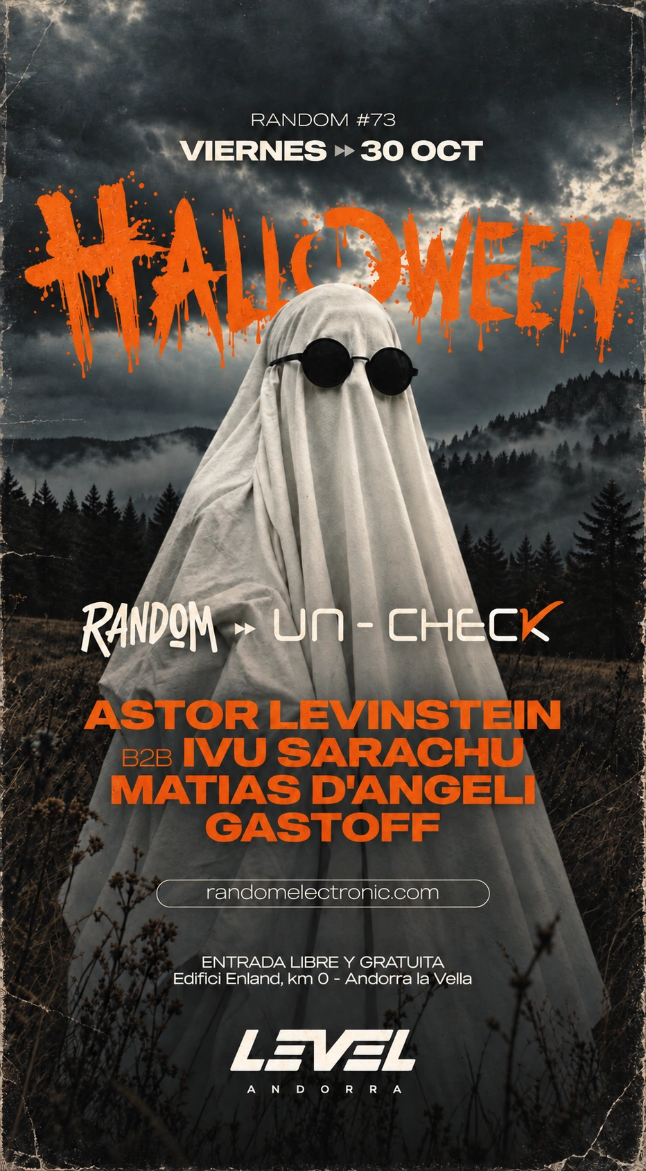 Flyer de RANDOM #73 · HALLOWEEN